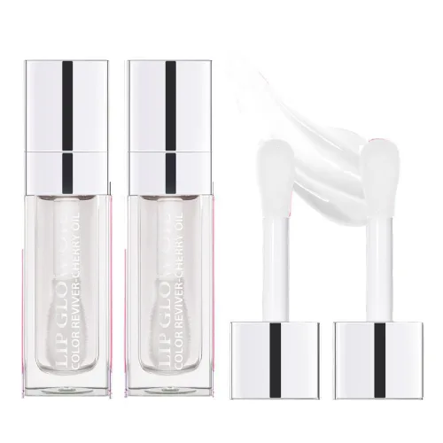 Sokgo - Aceite de brillo labial hidratante, brillo labial voluminizador, brillo labial hidratante, bálsamo labial hidratante transparente,