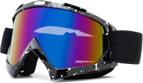 Miniatura 9 de AVV Gafas de motocicleta para hombres y mujeres – Gafas de motocross ATV resistentes al viento, gafas anti UV todoterreno para montar MTB Motocross