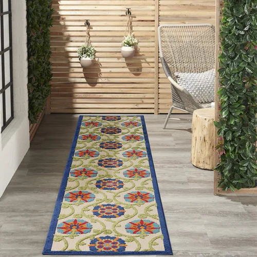 Miniatura 20 de Nourison Home Aloha - Alfombra de 2 pies 3 pulgadas x 8 pies, fácil de limpiar, no se desprende, para dormitorio, sala de estar, comedor y cocina