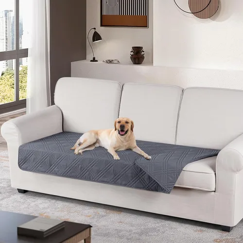 Miniatura 28 de TAOCOCO Funda de cojín de sofá 100% impermeable reversible, funda de asiento de sofá para perros y mascotas, funda de sofá biplaza para sofá