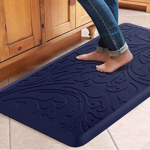 Miniatura 21 de KMAT Tapete de cocina acolchado antifatiga, impermeable, antideslizante, tapete ergonómico cómodo para el hogar, oficina, fregadero, lavandería