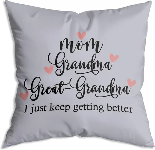 Miniatura 23 de Regalos para abuela, fundas de almohada de 18 x 18 pulgadas, regalos de anuncio de embarazo para abuela, regalos de bisabuela de nietos, regalo