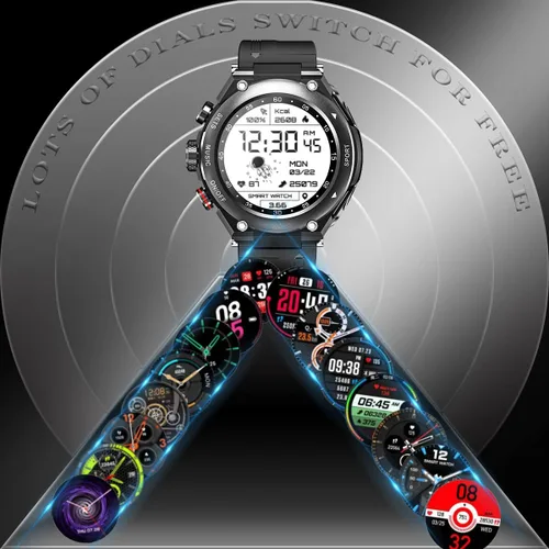 Miniatura 3 de Reloj inteligente con auriculares 3 en 1 Ronda Fitness Tracker 1.28 pulgadas Smartwatch para hombres Respuesta/Hacer llamadas Altavoz Grabación