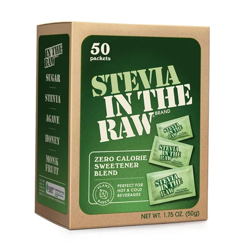Stevia In The Raw, Edulcorante sin calorías a base de plantas, sustituto del azúcar, edulcorante sin azúcar para café, bebidas calientes y frías,