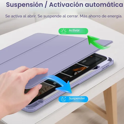 Miniatura 8 de Fintie Funda híbrida delgada para iPad Air de 11 pulgadas M3 (2025) / M2 (2024), iPad Air de 5ª (2022) / 4ª generación (2020) de 10.9 pulgadas, Lila