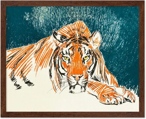 Miniatura 56 de Poster Master Póster Vintage de Vacaciones - Impresión Retro de Navidad - Regalo para Artista, Amigo - Papá Noel en Trineo de Renos, Invierno, Nieve