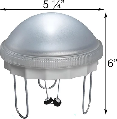 Miniatura 3 de Allied Precision Bird Scene 8WW Solar Water Wiggler, 5 pulgadas, gris