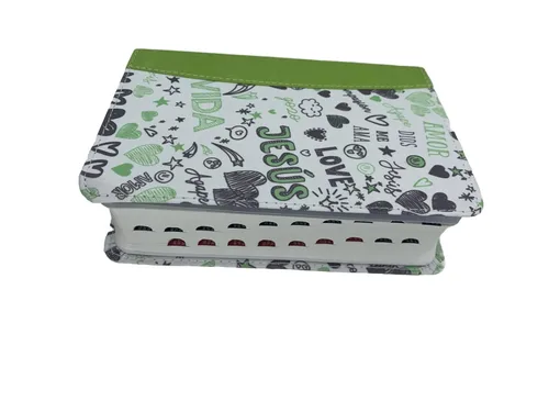 Miniatura 4 de Bíblia tamano bolsillo Para Jóvenes reina valera 1960 tela palabras de vida verde indice 8 puntos Imitation Leather – 1 Enero 2023