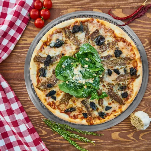 Miniatura 5 de SHERCHPRY Red de aluminio de la bandeja de la hornada de la pizza de 11 pulgadas de la malla perforada antiadherente de la pantalla para el uso