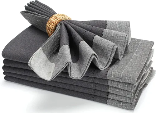 Miniatura 23 de Servilletas de tela para uso diario, 100% algodón, 18 x 18 pulgadas, color azul, servilletas de boda, servilletas de cóctel, servilletas de tela