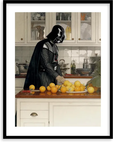 Miniatura 25 de Impresiones de Arte para Cocina de Star Wars - Impresión Giclée de Arte Fino Premium - Póster de Impresión Estético de Darth Vader Boba Fett Yoda