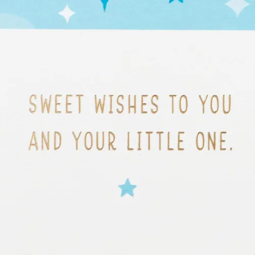 Miniatura 3 de Hallmark Paper Wonder - Tarjeta desplegable para bebé niño (globos azules) para baby showers, nuevos padres, felicitaciones