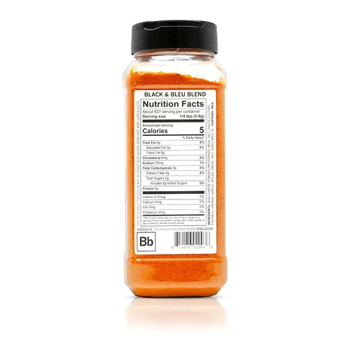 Miniatura 2 de Spiceology Condimento cajún negro y azul - Mezcla gourmet de queso azul real y especias ennegrecedoras - Perfecto para pollo, filete, hamburguesas
