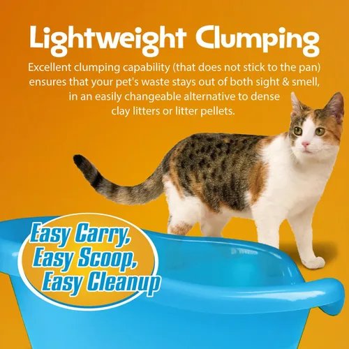 Miniatura 7 de SmartCat Arena natural para gatos, 20 libras (320 onzas, 1 paquete) – Alternativa a la arena de arcilla y pellets – Libre de productos químicos