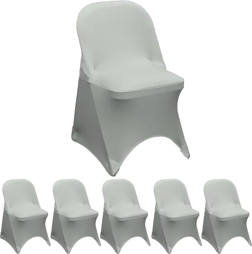 Miniatura 31 de YOUR CHAIR COVERS - Funda para silla plegable de elastano azul claro - Funda de cojín tapizada plegable elástica ajustable extraíble lavable