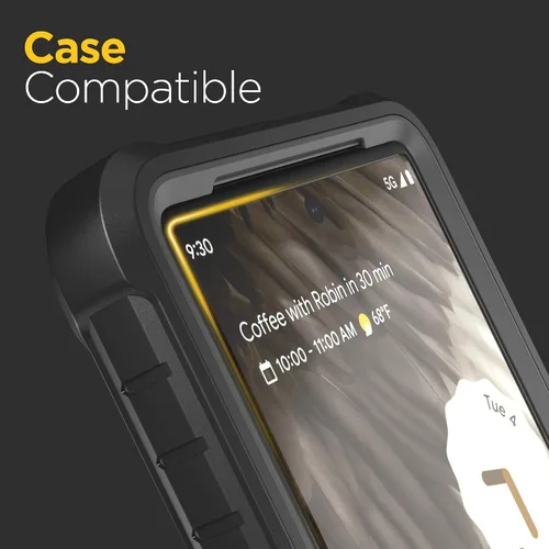 Miniatura 5 de magglass Protector de pantalla para Pixel 8 Pro (2023), compatible con sensor de huellas dactilares, vidrio templado compatible con fundas, claridad