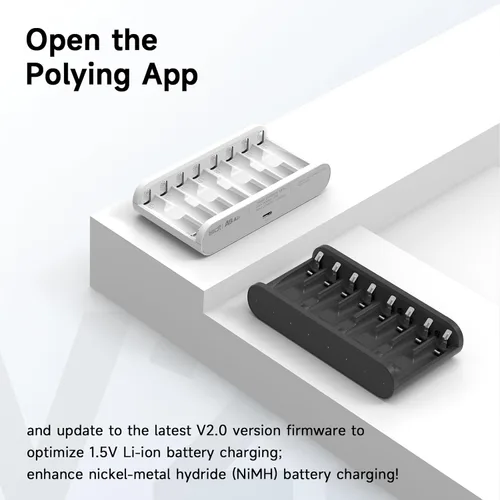 Miniatura 2 de ISDT Cargador de batería A8 Air para el hogar, 8 bahías AA AAA cargador de batería inteligente Max 27W, carga rápida para Nimh NiCd LiHv Life 1.2V