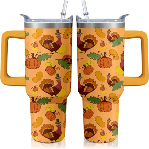 Miniatura 9 de Vaso térmico de alienígena de 40 onzas con asa y pajita abatible, taza aislante de acero inoxidable para amantes de ovnis, taza de café de viaje