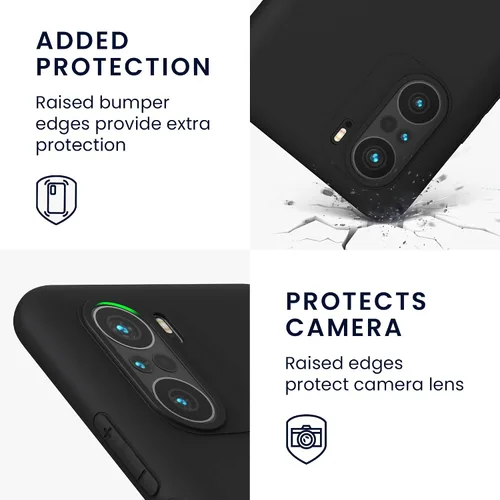 Miniatura 3 de kwmobile Funda compatible con Xiaomi Mi 11i / Poco F3 - Funda protectora de silicona TPU suave y delgada - Negro