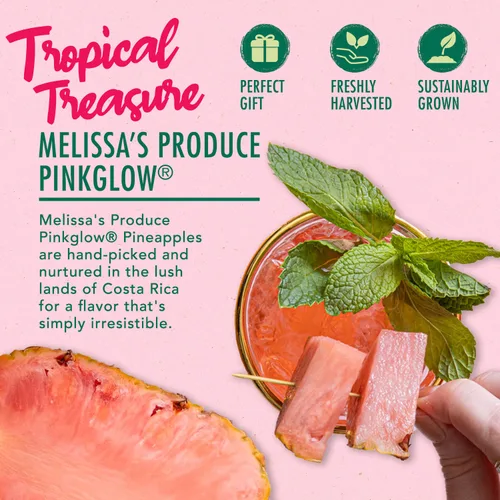 Miniatura 3 de Melissa's Produce Pinkglow® Piña - Piña fresca y naturalmente rosa con sabor tropical dulce - Repleta de licopeno y vitamina C - Cultivada en Costa