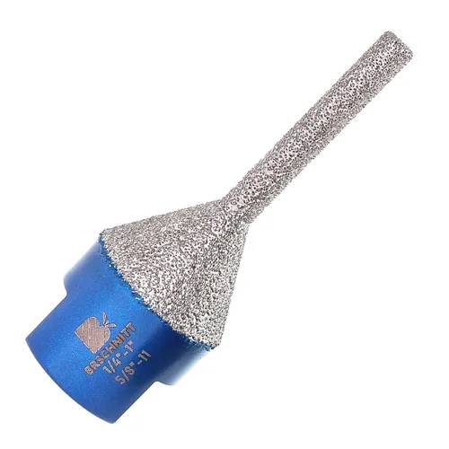 Miniatura 8 de Broca biseladora de diamante, brocas de fresado de dedo de diamante, BRSCHNITT 0-1 3/8 pulgadas (0.000 in-1.378 in) con rosca 5/8-11 para agrandar