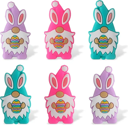 Miniatura 2 de 12 cuentas focales de silicona para hacer llaveros y bolígrafos, cuentas de silicona de personajes a granel para collares y pulseras