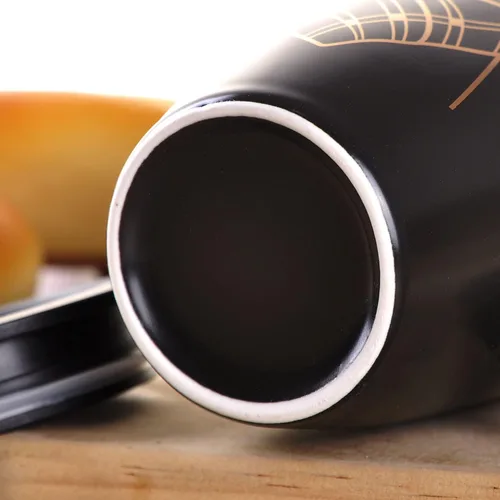 Miniatura 4 de WHJY Taza de café de cerámica grande de 20 onzas con tapa a prueba de salpicaduras, asa en forma de cola de gato, vaso de taza de gato de animales