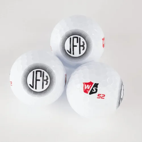Miniatura 7 de Pelotas de golf personalizadas, manga de 3 pelotas de golf Wilson Staff Elite, diseños de monograma personalizados para añadir tu nombre e iniciales