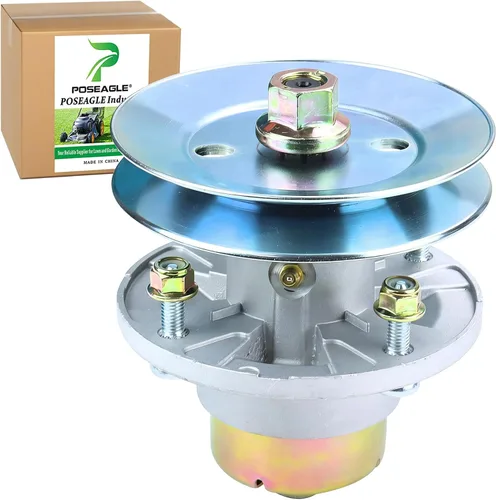 Conjunto de husillo AM144608 previamente engrasado con polea de husillo UC20697 para John Deere X330 X350 X354 X370 X380 X384 X390 X394 X570 X580