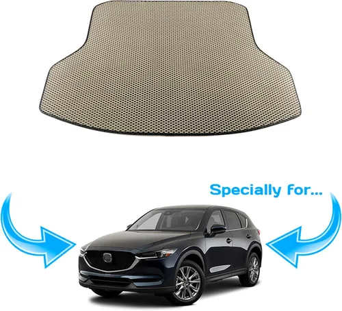 Miniatura 2 de Alfombrilla de maletero de carga personalizada para Mazda CX-5 2017-2023 - Bandeja impermeable para maletero (beige)