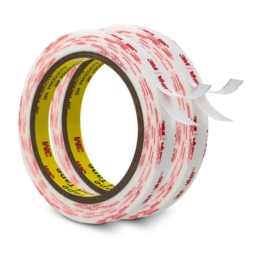 Miniatura 10 de 3M - Cinta de montaje de doble cara VHB de 1 x 15.4 pies y 0.025 pulgadas de grosor, color blanco, 4930, cinta adhesiva de espuma impermeable