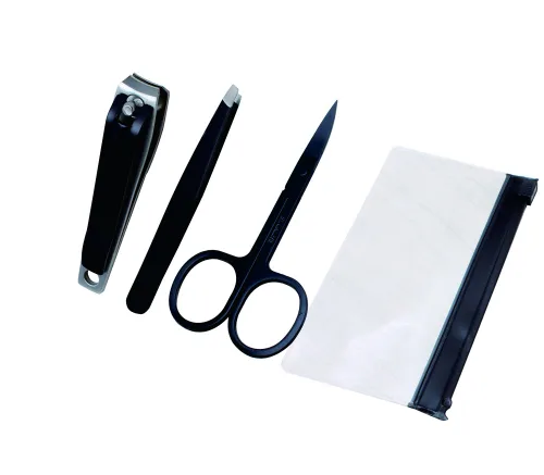 Miniatura 5 de Juego de 3 cortaúñas de acero inoxidable, cortadores de uñas y uñas de los pies, cortador profesional para hombres, mujeres, niños. Pinzas de punta