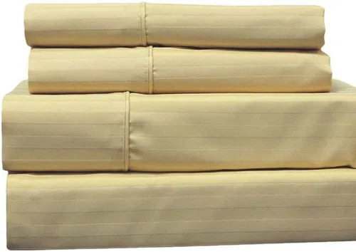 Miniatura 8 de Royal Hotel Bedding Sábanas de 650 hilos, sábanas sin arrugas, bolsillo profundo, mezcla de algodón, sábanas de satén, hipoalergénicas, 5 piezas