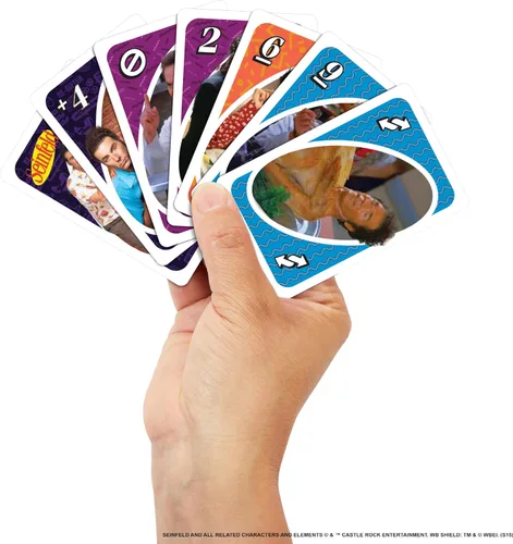 Miniatura 2 de Mattel Games UNO Seinfeld - Juego de cartas para niños, adultos y noches familiares con baraja coleccionable y reglas especiales inspiradas