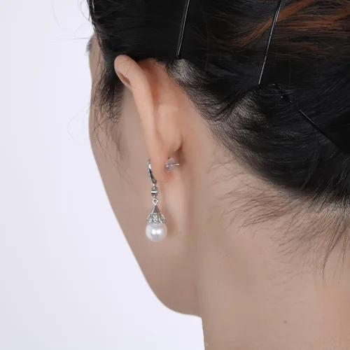 Miniatura 2 de Pendiente trasero para orejas caídas, pendientes de silicona de oro de 18 quilates para aretes pesados, soporte de goma plana para aretes de soporte