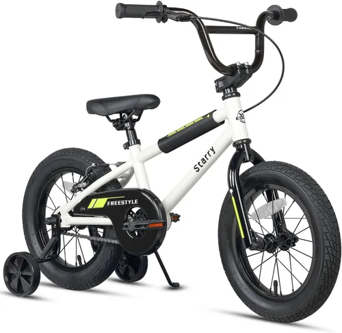 Miniatura 25 de cubsala Bicicleta para niños de 12, 14, 16, 18 pulgadas, estilo BMX, con ruedas de entrenamiento, freno para niños de 2 a 10 años, varios
