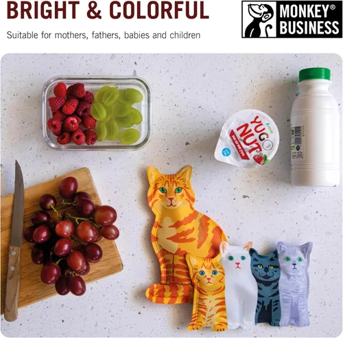 Miniatura 6 de Monkey Business Icepadz - Juego de hielo suave, bolsas de hielo reutilizables para biberones y leche materna, bolsa de hielo delgada para Icepadz