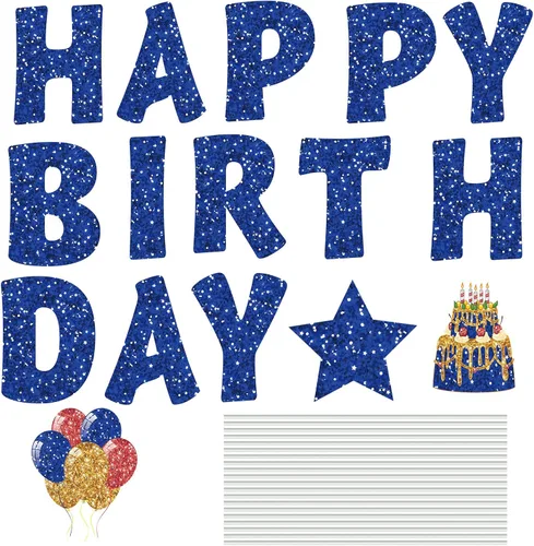 Miniatura 6 de Jetec 18 Piezas de Carteles de Cumpleaños para Patio con Estacas, Carteles de Cumpleaños al Aire Libre de 16 Pulgadas, Decoraciones de Cumpleaños