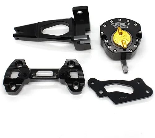 Miniatura 3 de Estabilizador de amortiguador de dirección de motocicleta con soporte de montaje compatible con MT-09 MT09 / Street Rally FZ-09 2014 2015 2016 2017