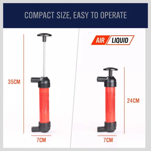Miniatura 4 de HORUSDY Kit de bomba de transferencia de combustible por sifón multiusos para gasolina, aceite y líquidos