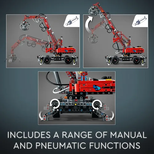 Miniatura 3 de LEGO Technic Grúa Manipuladora de Materiales 42144 - Juego de construcción para niños, niñas y niños a partir de 10 años (835 piezas)