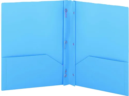 Carpetas de plástico con bolsillos y puntas, color azul, carpeta de dos bolsillos con clavos, carpetas de 3 puntas con bolsillos para hojas de Verde