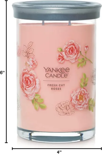 Miniatura 10 de Yankee Candle Fresh Cut Roses Signature 1630709 - Vela en vaso grande Rosas recién cortadas