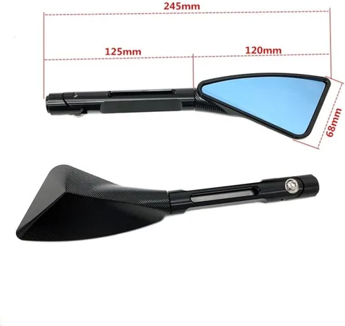 Miniatura 2 de SCUUBE for Yama&ha MT-01 MT-03 MT-07 MT-09 FZ-07 FZ-09 MT-10 MT-25 Universial 8mm 10mm Motorcycle E-Bike Rearview Mirrors Convex Mirror Mirror