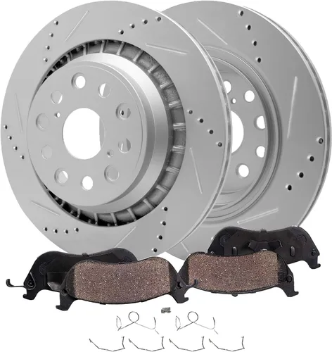 Miniatura 21 de Detroit Axle - Zapatas de freno traseras para Chevrolet Aveo Aveo5 Spark Pontiac G3 Suzuki Swift+ Reemplazo de zapatas de freno semimetálicas