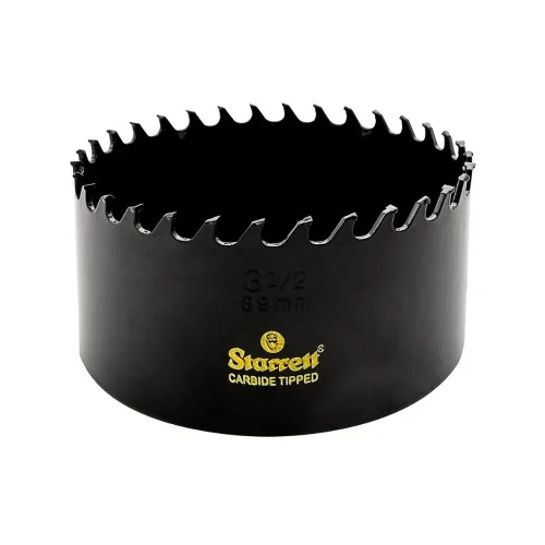 Miniatura 16 de Starrett Sierra perforadora con punta de carburo con acabado de superficie de alta calidad, ideal para madera, PVC y fibra de vidrio, 3 dientes por