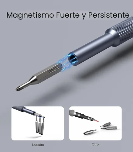Miniatura 4 de AXTH Juego de destornilladores pequeño 25 en 1 de precisión, kit de herramientas de reparación mini magnético profesional para teléfono