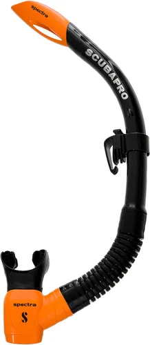 SCUBAPRO Spectra Snorkel, Negro/Naranja