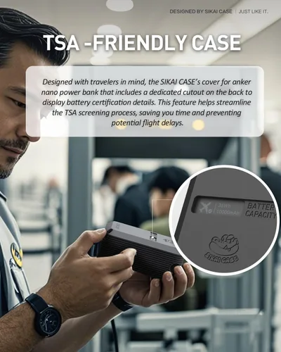 Miniatura 5 de Anker Nano Power Bank (10,000mAh 45W) A1638 Funda protectora con recortes precisos, a prueba de golpes, resistente a los arañazos, a prueba de Negro