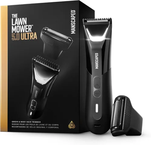 Miniatura 10 de MANSCAPED® The Lawn Mower® 5.0 Ultra - Cortadora de pelo para ingle y cuerpo – Cortadora SkinSafe® de doble cabeza y hojas de aluminio, peluquería